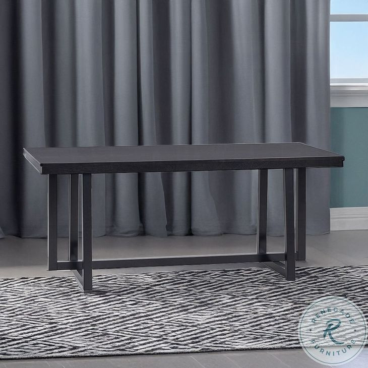 Kini Black 71" Rectangular Dining Table