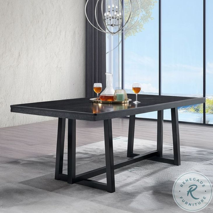Kini Black Rectangular Dining Room Set