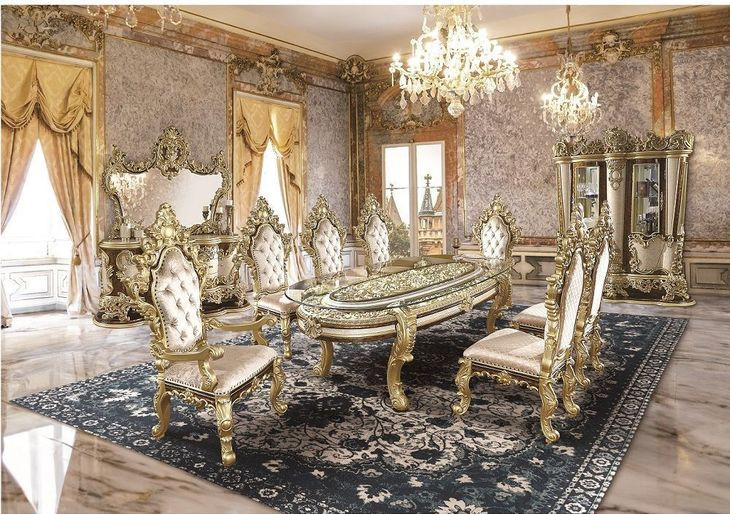 Desiderius Beige Upholstered Arm Chair with Nailhead Trim Set of 2