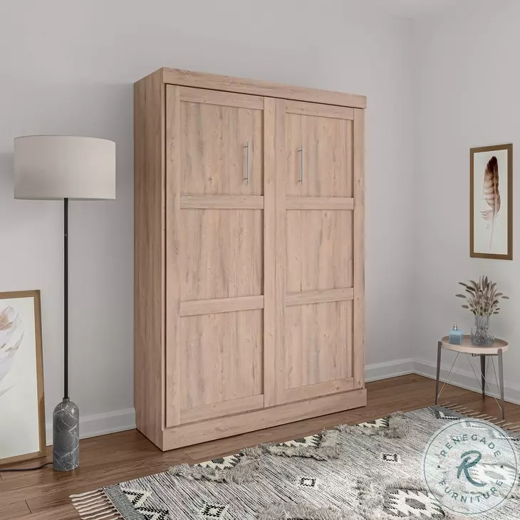 Pur Rustic Brown 59" Full Murphy Bed