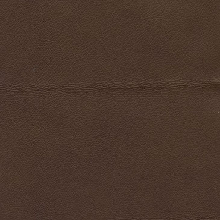 Melrose Dobbs Saddle Leather Push Thru The Arms Recliner with Nailhead Trim