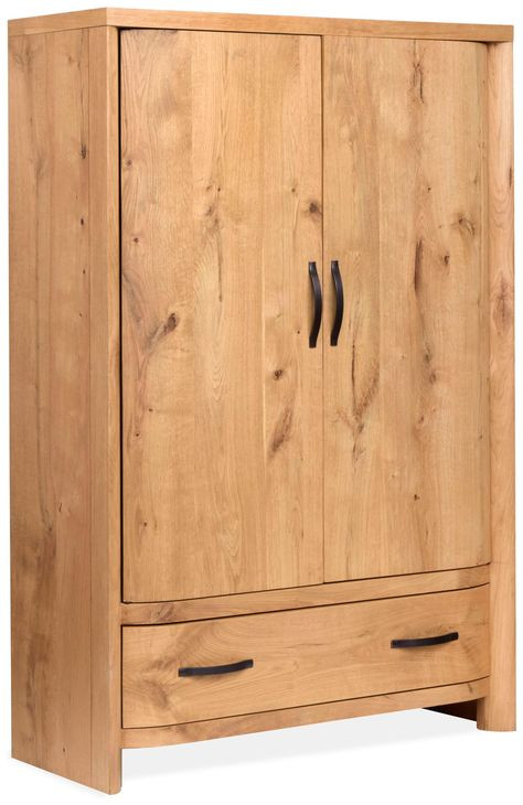 Highridge Honey Wheat 2 Door Armoire