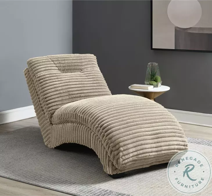 Victoria Taupe Chaise