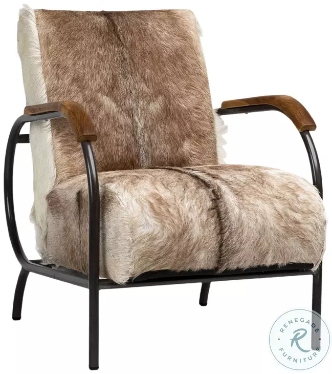 Lane Natural Brown And Black Occasional Chair