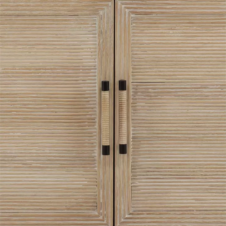 Isla Light Natural 4 Door Display Cabinet