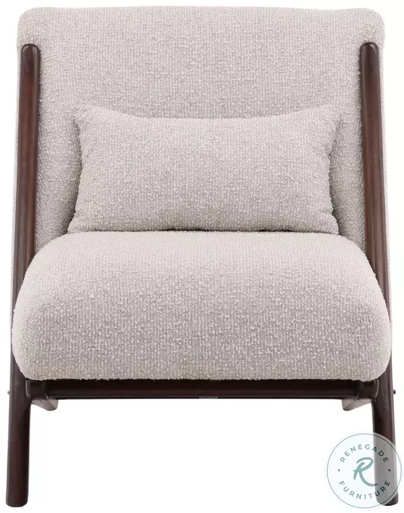 Wesso Cream And Brown Occasional Chair