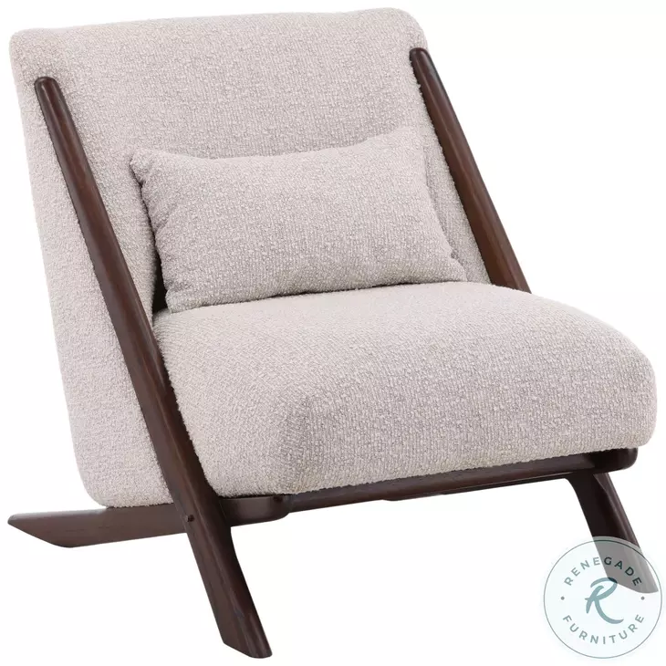 Wesso Cream And Brown Occasional Chair