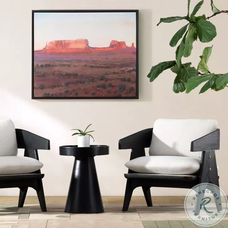 Adelaid Black Wood And Off White Upholstery Occasional Chair