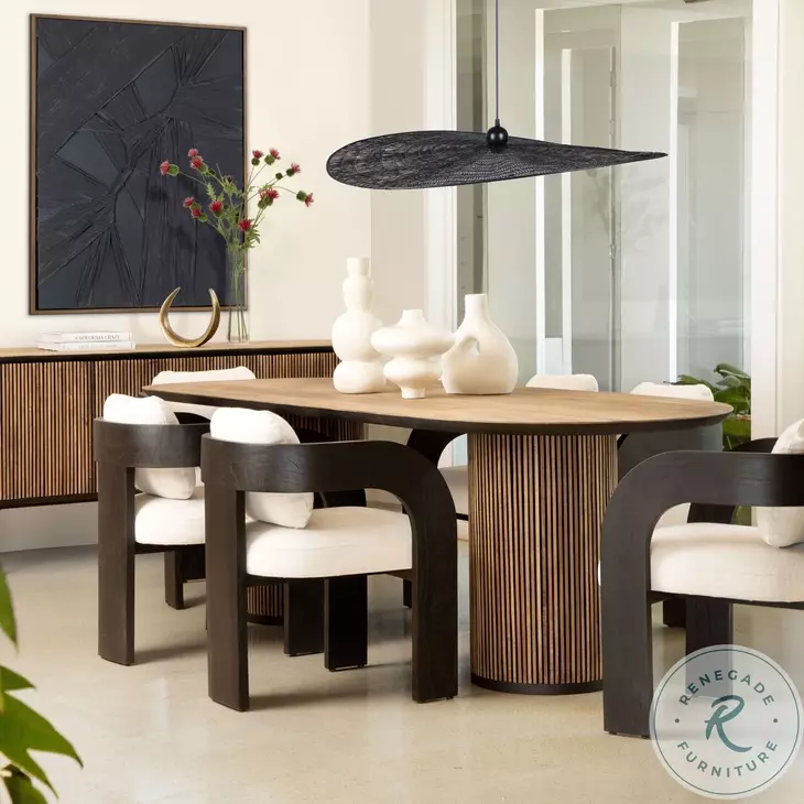 Marav Cream And Black Dining Chair