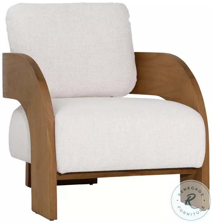Marav Beige And Natural Occasional Chair