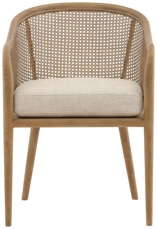 Camile Beige Upholstered Dining Chair