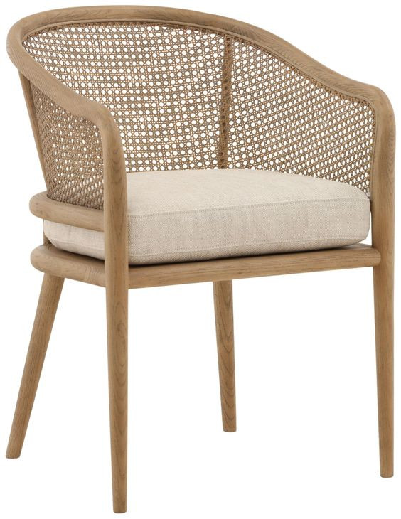 Camile Beige Upholstered Dining Chair