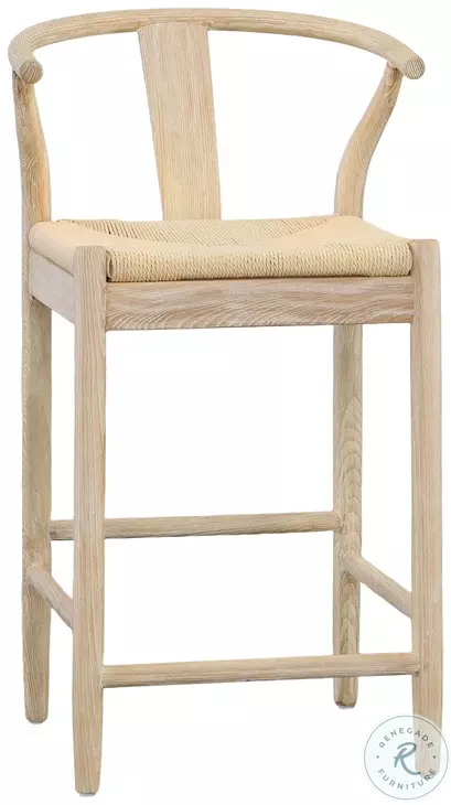 Renaul Light Bleached Natural Counter Height Stool