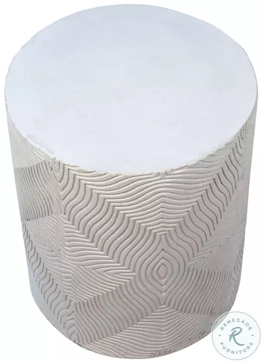 Tarit White Outdoor Side Table
