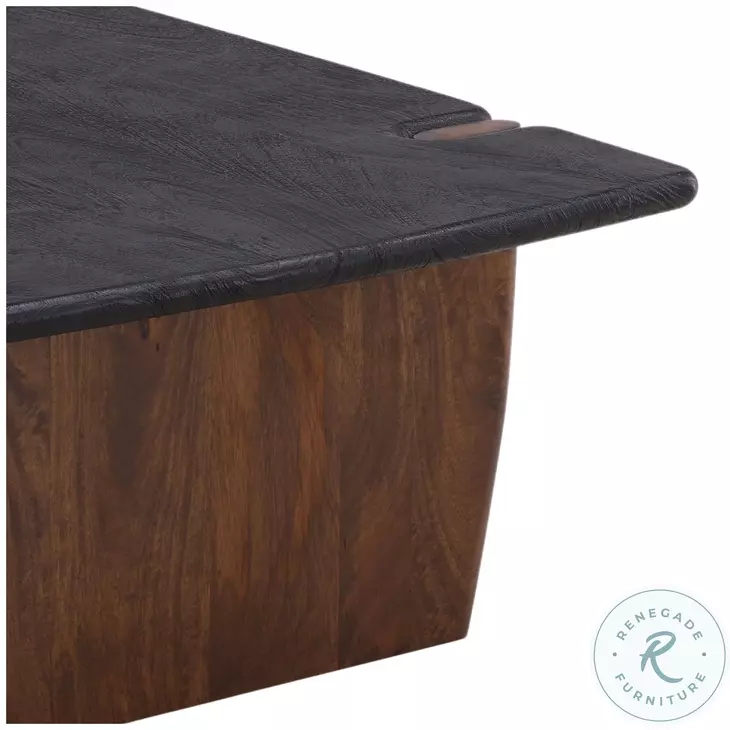 Trin Black And Natural Coffee Table