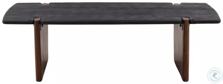 Trin Black And Natural Coffee Table