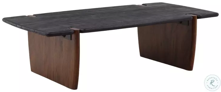 Trin Black And Natural Coffee Table