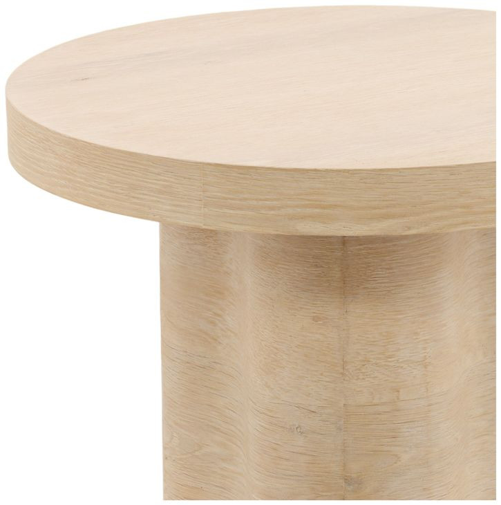 Kyrell Light Natural Round Side Table