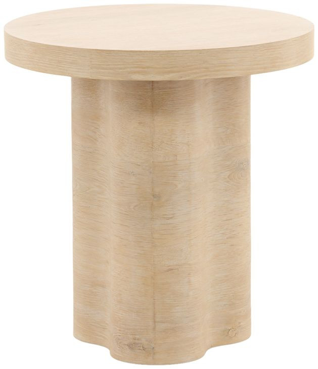 Kyrell Light Natural Round Side Table