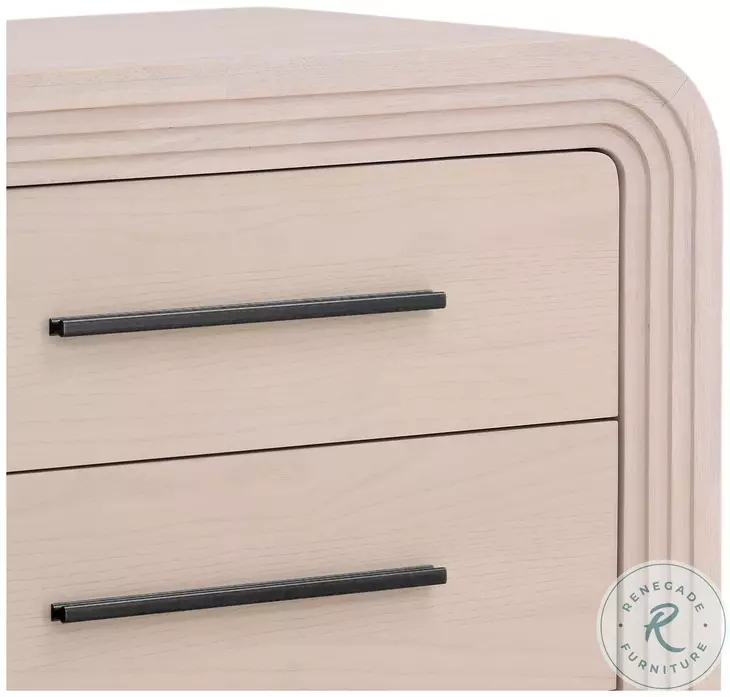 Portlan Bleach Natural And Black Handles Dresser