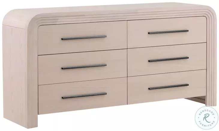 Portlan Bleach Natural And Black Handles Dresser