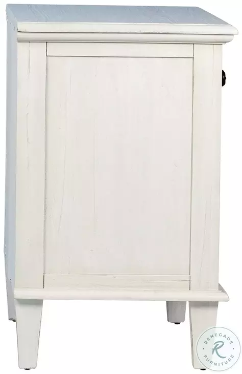 Lugan Whitewash Platform Bedroom Set