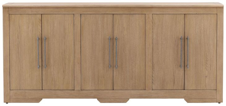 Delacruz Natural 6 Door Sideboard