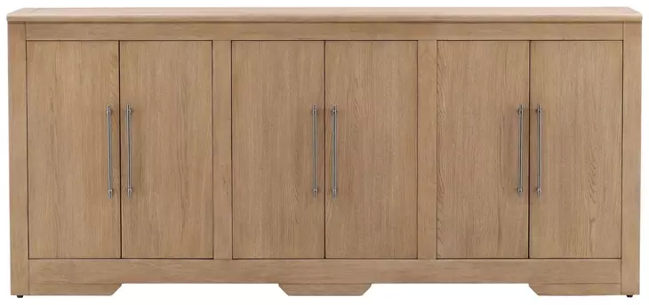 Delacruz Natural 6 Door Sideboard