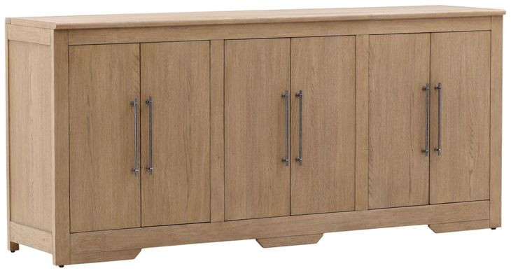 Delacruz Natural 6 Door Sideboard