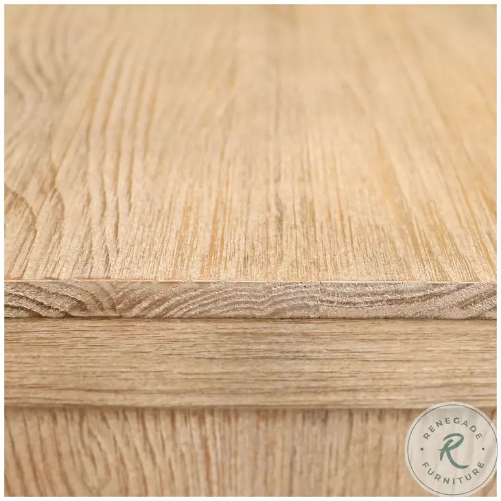 Emmaly Light Warm Wash And Black Handles Dresser