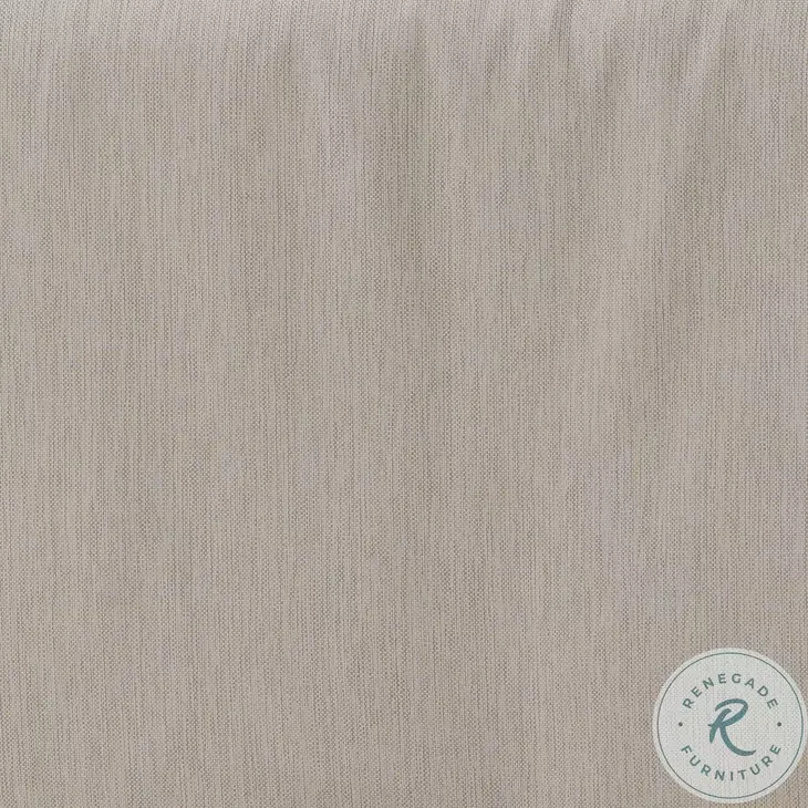 Milburn Beige Performance Fabric And Natural Outdoor Sofa