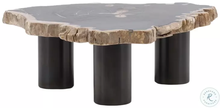 Darnel Natural And Black Small Coffee Table