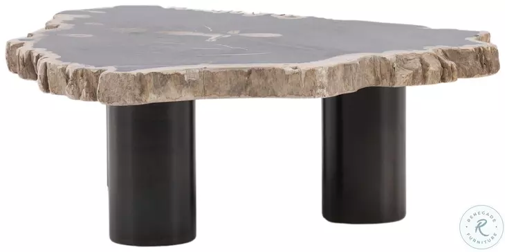 Darnel Natural And Black Small Coffee Table