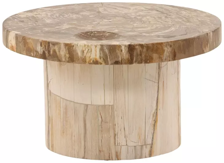 Brittany Natural Round Small Coffee Table