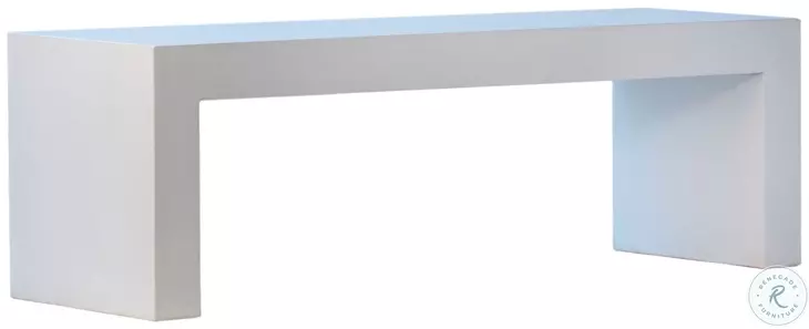 Blaze Natural White Sealed Outdoor Bench