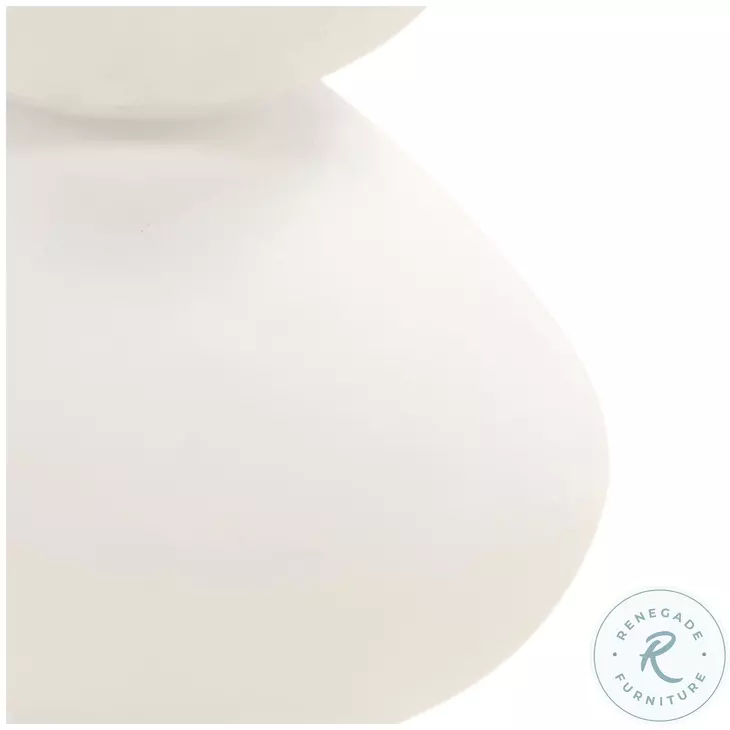 Serenad White End Table