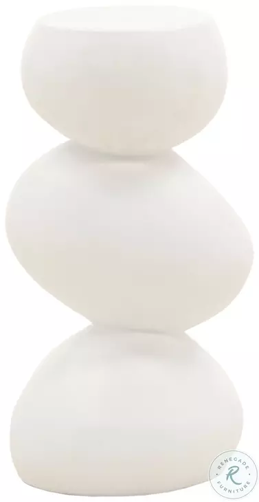 Serenad White End Table