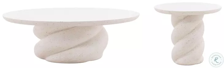 Nidi Ivory Outdoor Occasional Table Set