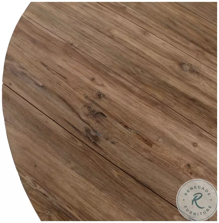 Jani Medium Brown Round Outdoor Dining Table