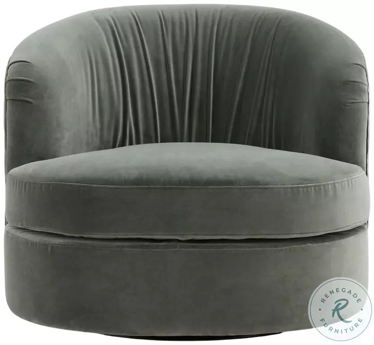Azur Sapphire Sage Swivel Chair