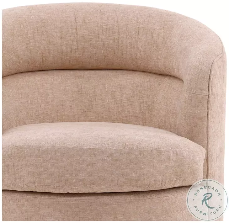 Laurett Grenoble Beige Swivel Chair