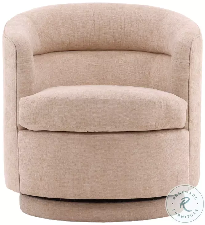 Laurett Grenoble Beige Swivel Chair