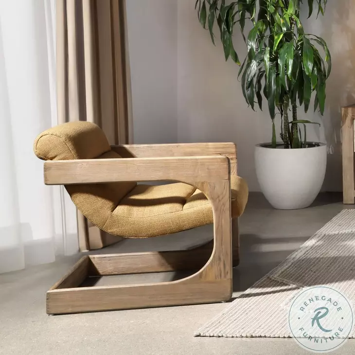 Bridge Mustard And Natural Occasional Chair