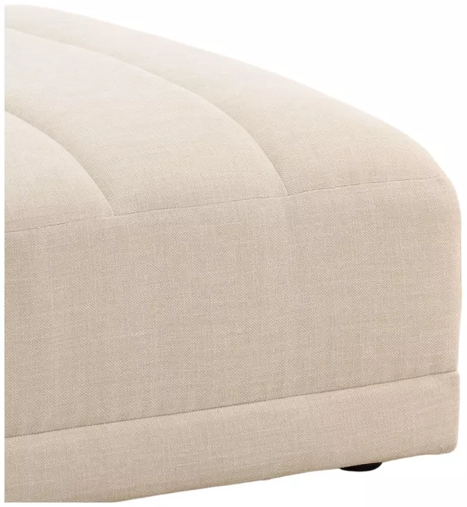 Magda Topanga Oatmeal Upholstered Rectangular Ottoman