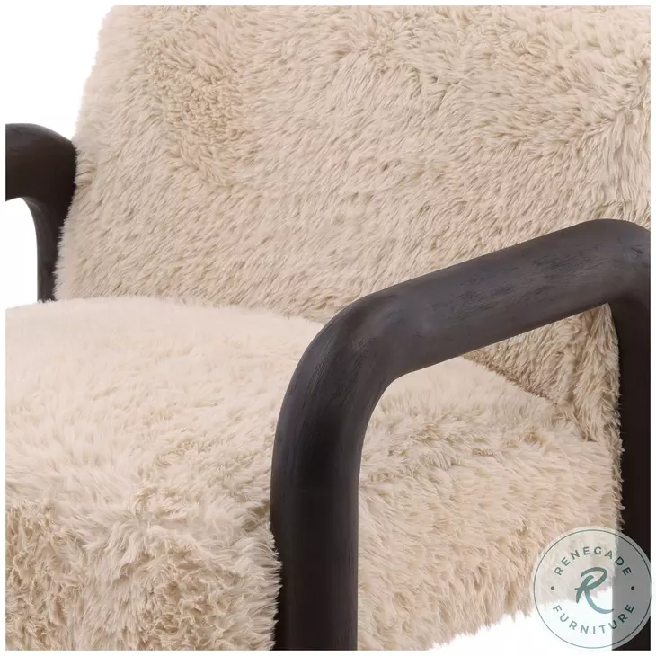 Johnso Sand And Dark Brown Occasional Chair