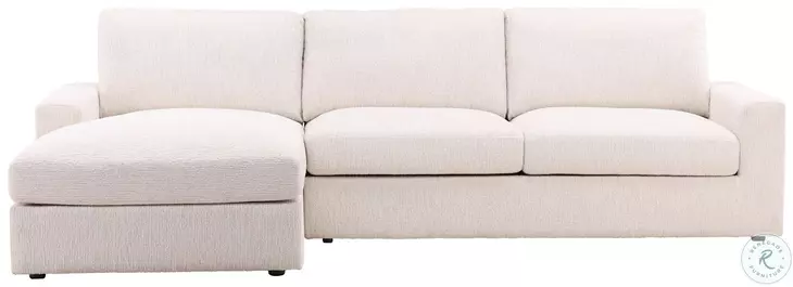 Bryc Ellery Cream Sectional with LAF Chaise