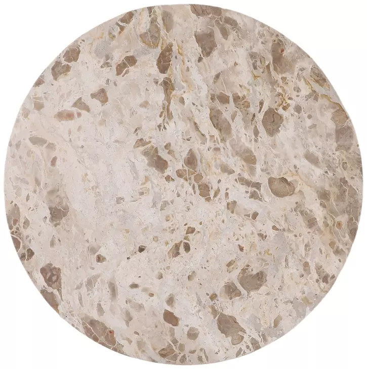 Caldwell Beige 30" Round Marble Top Bistro Table