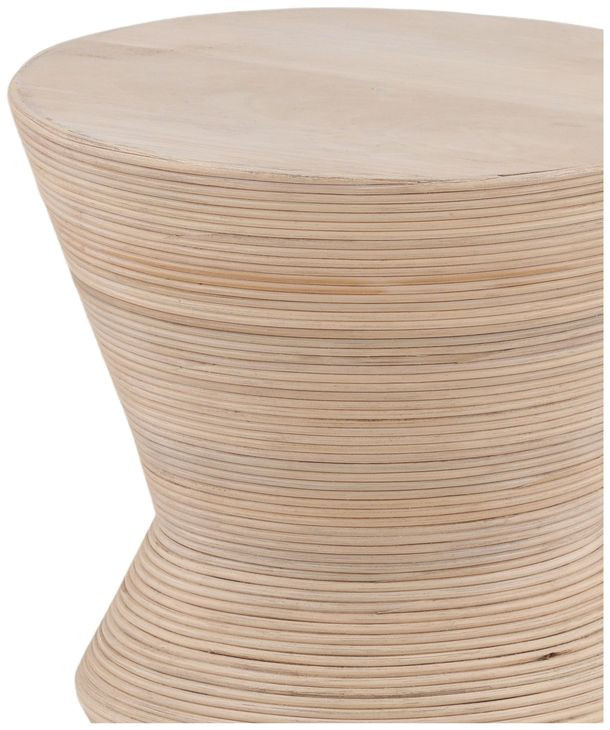 Theda Light Natural Round Side Table