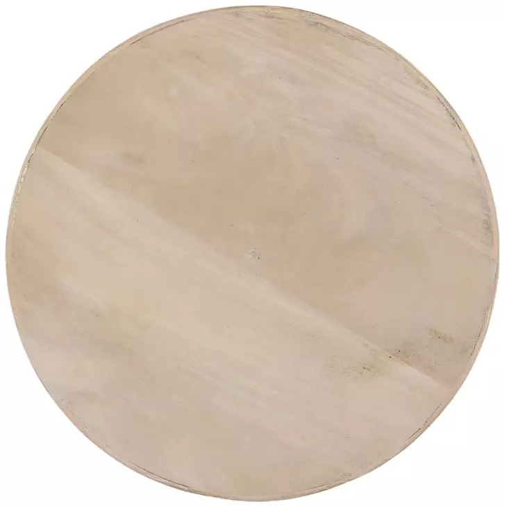 Theda Light Natural Round Side Table