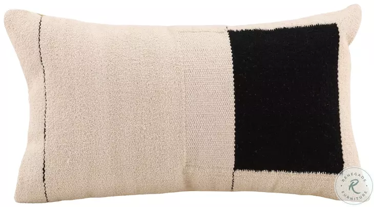 Aij Black And Off White Pillow